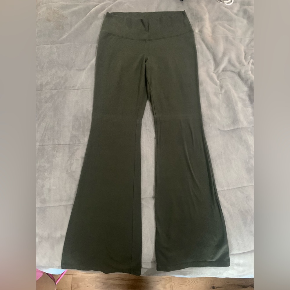Wild Fable from Target mid rise super flare leggings.